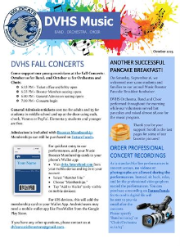 October 2023 Music Boosters Newsletter