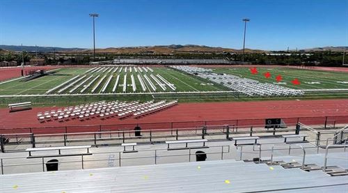 Field seating for graduation